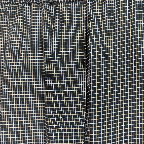 3.1 Phillip Lim Women's Navy Grid Printed Taper Leg Pull On Pants Size 10 Pocket - Picture 5 of 10